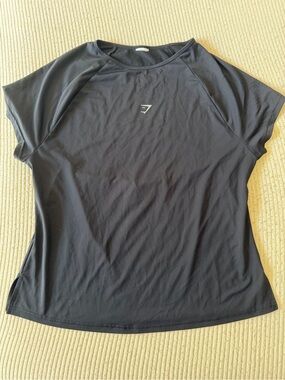 Gymshark Black Short-Sleeve Athletic Tee